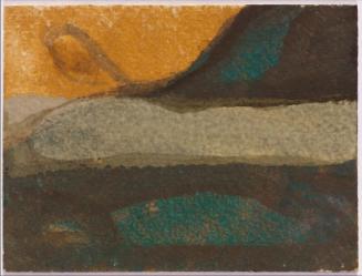 Untitled (Green Landscape with Ochre Sky)