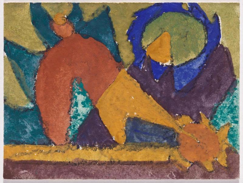 Untitled (Two Sunburst-like Forms)