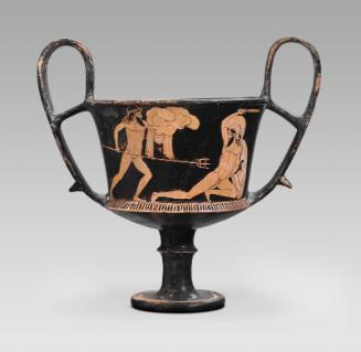 High-handled cup (kantharos) with scenes from the Gigantomachy