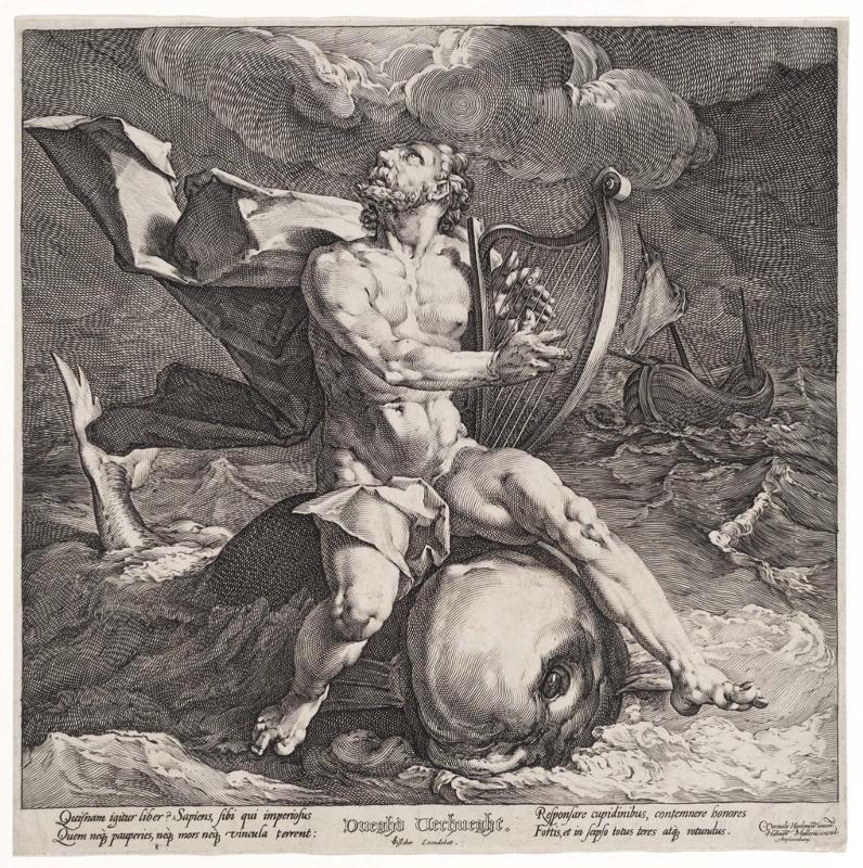 Arion, Playing a Lyre, Saved by a Dolphin