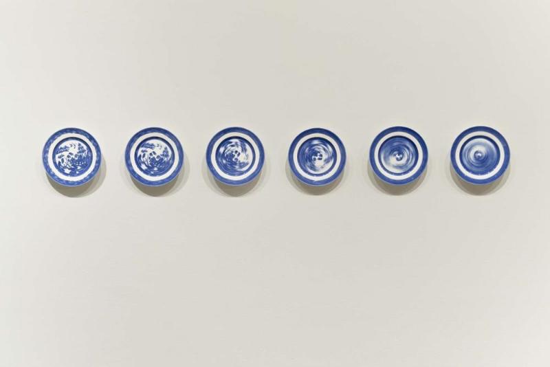 April 3, 2013; Spin (2013.1470.1-6) installed in New Blue and White exhibition