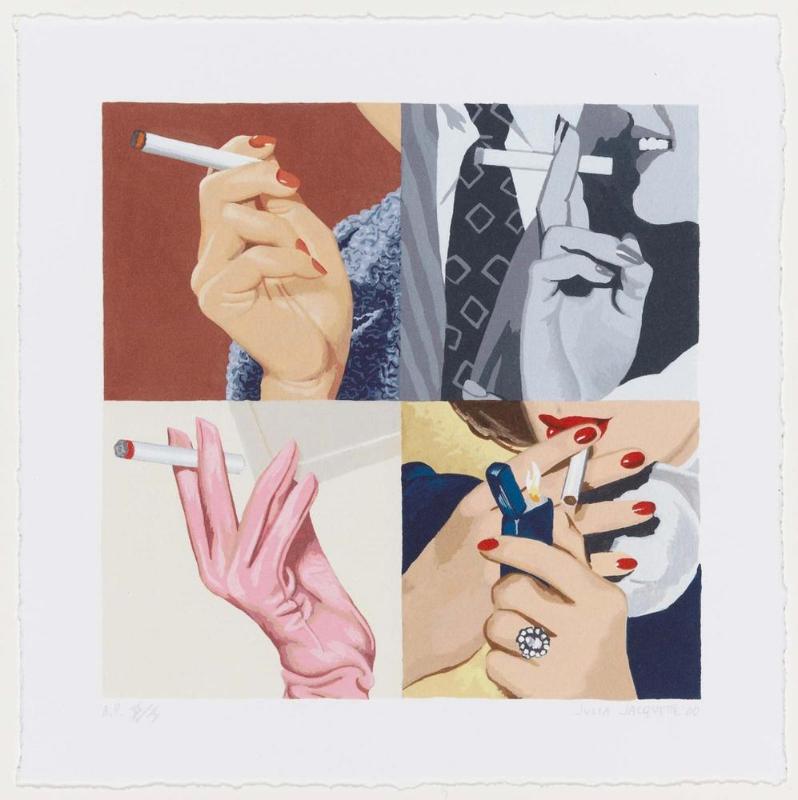 Women's Hands Smoking