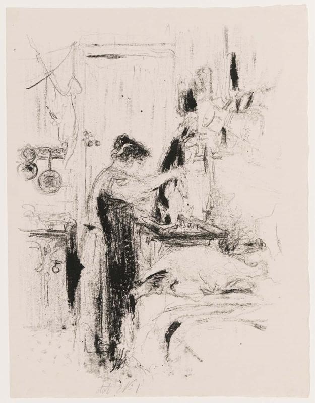 La flambée, plate 5 from Cuisine