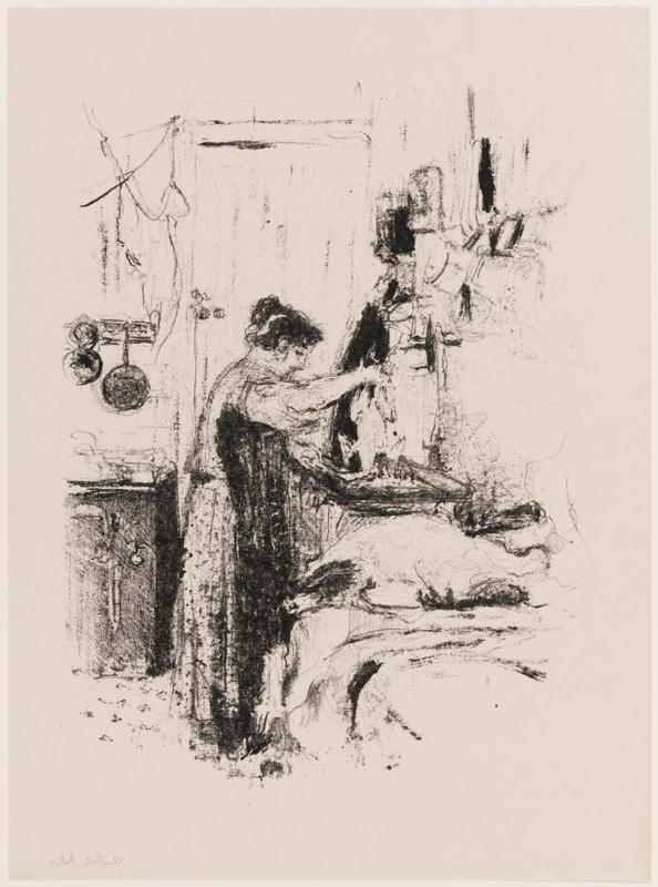 La flambée, plate 5 from Cuisine