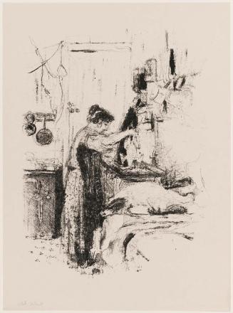 La flambée, plate 5 from Cuisine