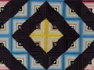 Log Cabin, Barn Raising Variation quilt