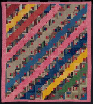 Log Cabin Straight Furrow Quilt