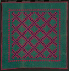 Double Irish Chain Quilt on Point