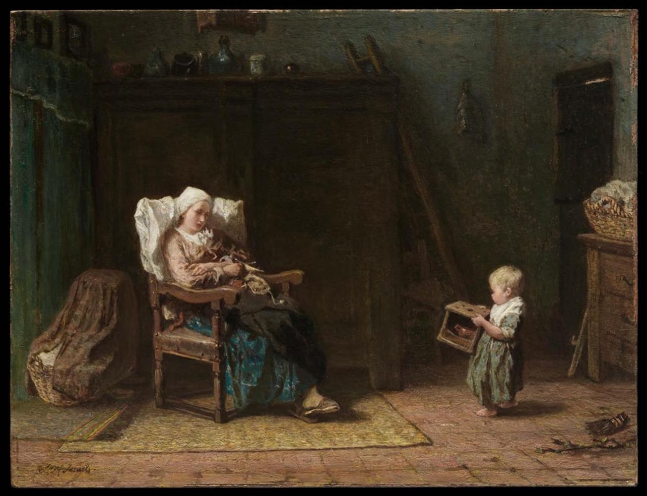 Convalescent Mother and a Child