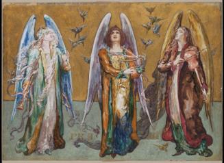 Angels Representing Adoration, Praise, Thanksgiving, and Love