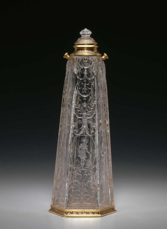 Hexagonal Bottle with Cover