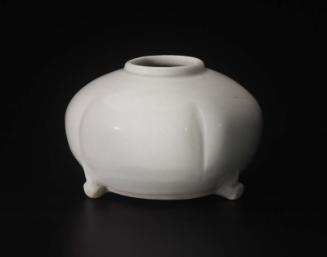 Melon-shaped jar without lid