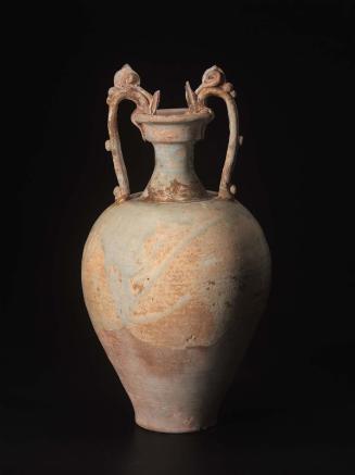 Amphora-shaped jar with dragon handles