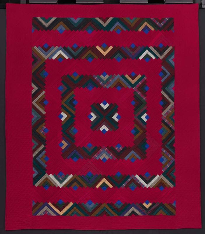 Log Cabin Barn Raising Variation Quilt