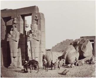 The Ramesseum of El-Kurneh, Thebes-First View (Fallen Colossus of Rameses)