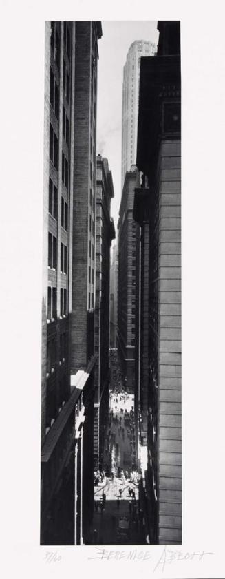 Exchange Place from Berenice Abbott's New York