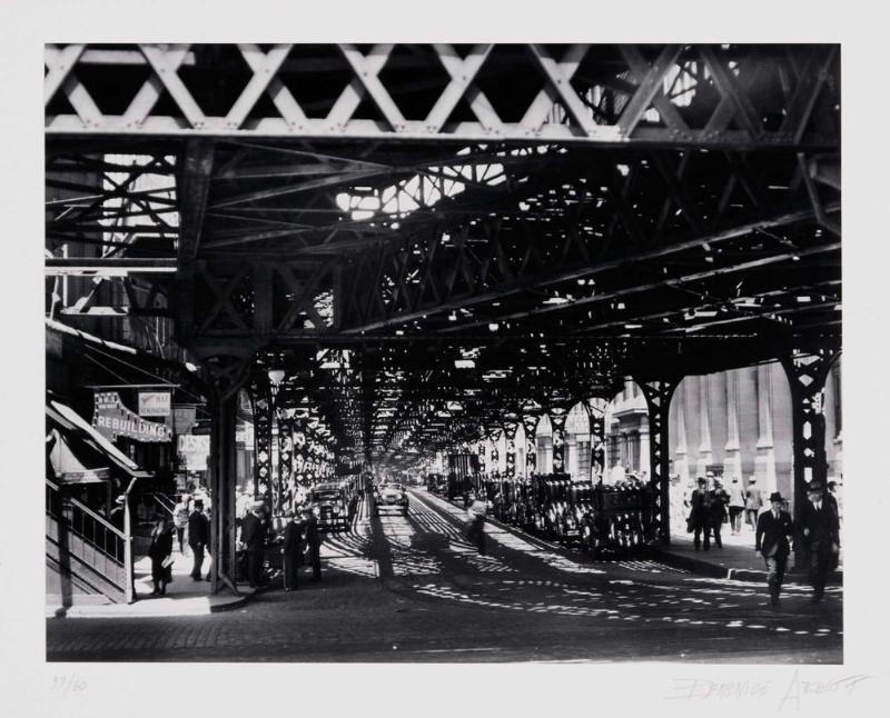 El at Battery from Berenice Abbott's New York