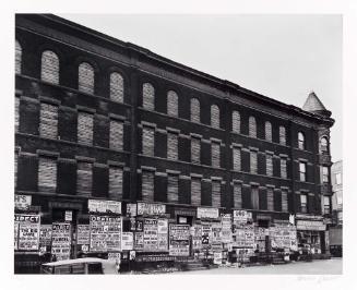 4th Avenue Brooklyn Billboards, from the portfolio Berenice Abbott's New York II