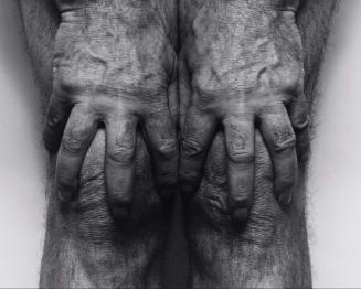 Self Portrait (Hands Spread on Knees), from the series, "A Body of Work"
