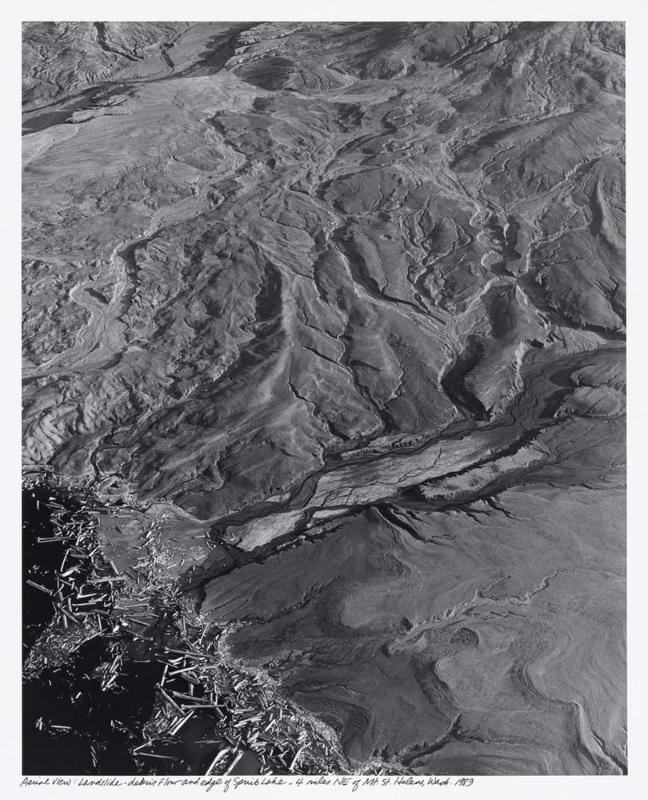 Aerial view: Landslide - debris flow