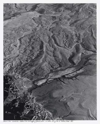 Aerial view: Landslide - debris flow