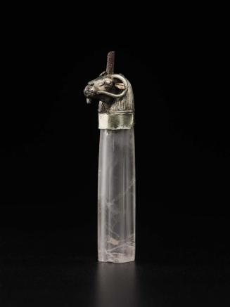 Ram-headed crystal pendant