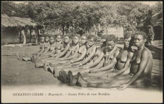 OUBANGUI-CHARI. - Bogangolo. - Jeunes Filles de race Mandjia.