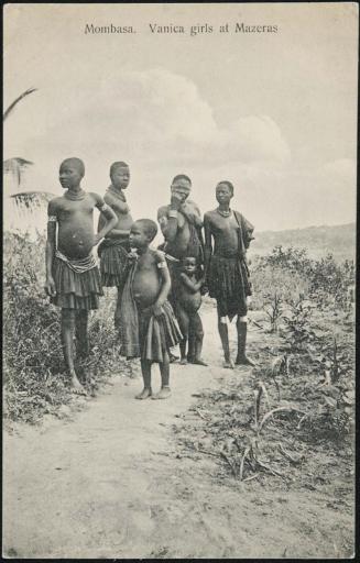 Mombasa. Vanica girls at Mazeras