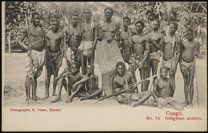 Congo. Indigènes armées.