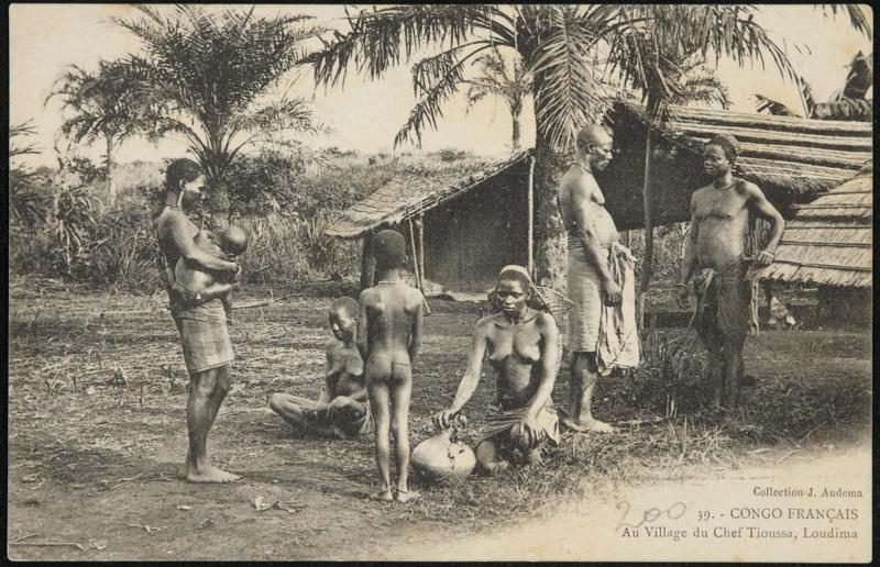CONGO FRANÇAIS. Au Village du Chief Tioussa, Loudima