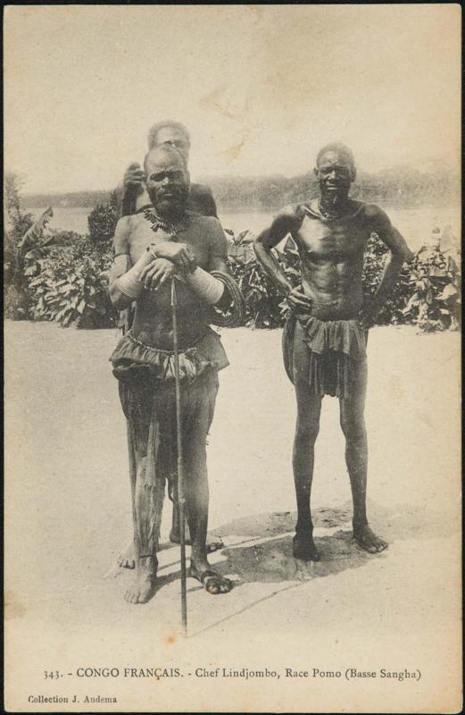 CONGO FRANÇAIS. Chef Lindjombo, Race Pomo (Basse Sangha)
