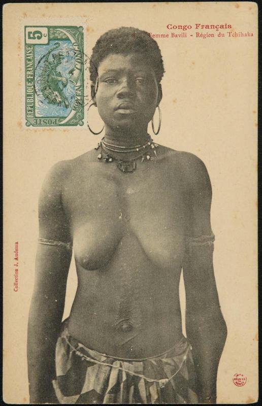 Congo Français. Femme Bavili - Région du Tchikaka