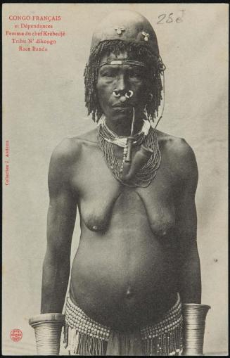 CONGO FRANÇAIS et Dépendances. Femme de chef Krébedjé Tribu N'dikongo - Race Banda