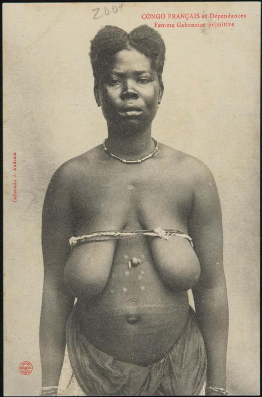 CONGO FRANÇAIS et Dépendances. Femme Gaonaise primitive
