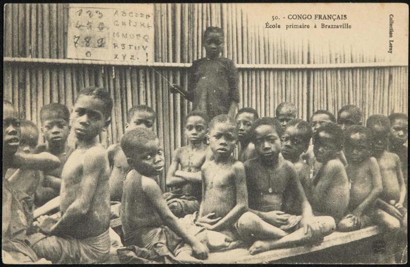 CONGO FRANÇAIS. École primaire à Brazzaville