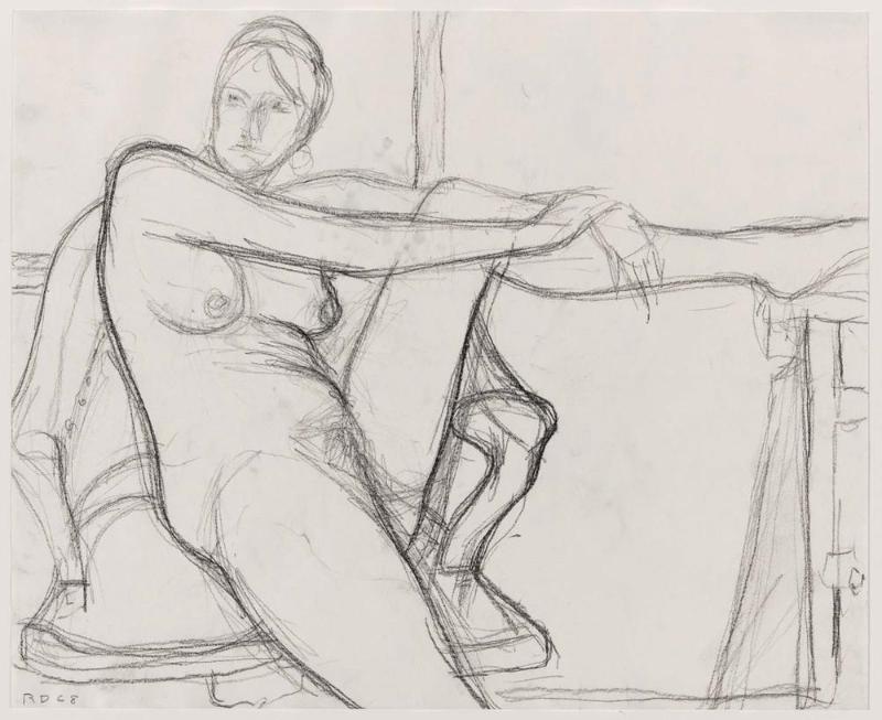 Seated Nude, Leg Raised