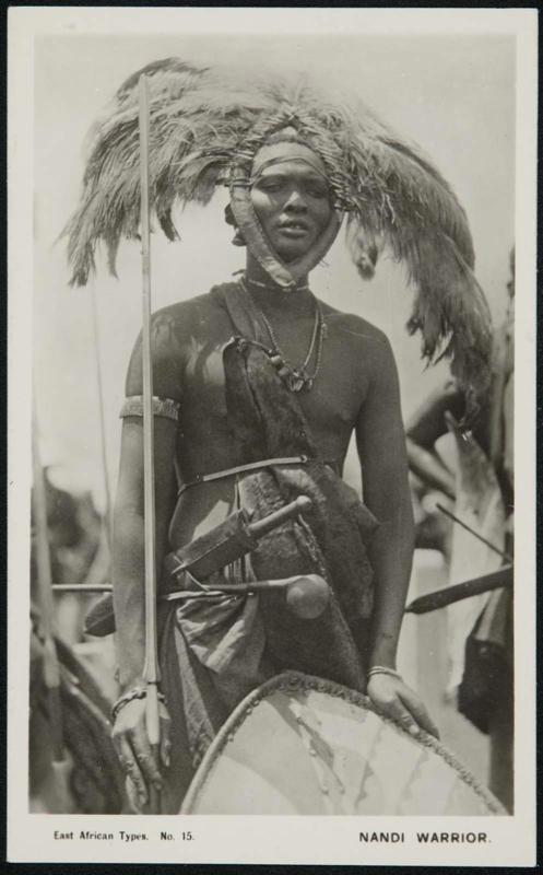 East African Types. NANDI WARRIOR
