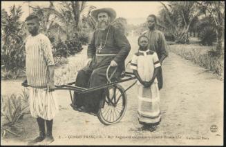 CONGO FRANÇAIS - Mgr Augouard en pousse-pousse à Brazzaville