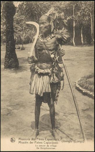 Ubanghi (Congo); Le sorcier du village.
