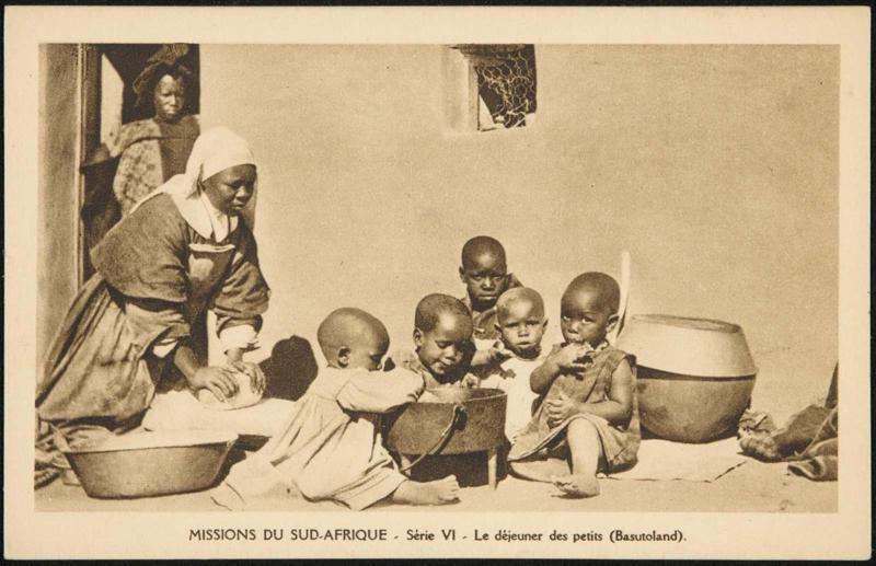 Le déjeuner des petits (Basutoland).
