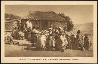 La prédication dans la montagne (Basutoland).