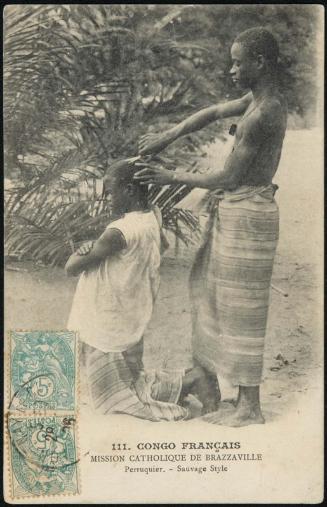 CONGO FRANÇAIS; Perruquier. - Sauvage Style