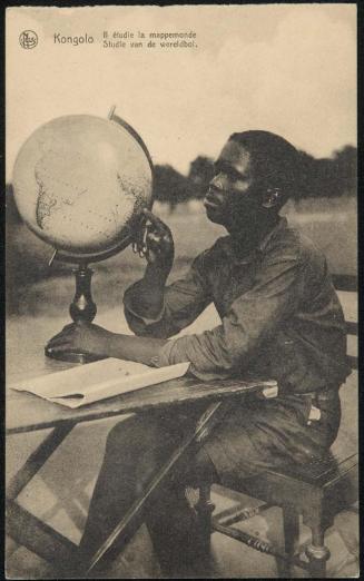 Kongolo; Il étudie la mappemonde