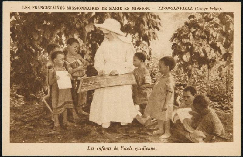 LEOPOLDVILLE (Congo belge); Les enfants de l'école gardienne