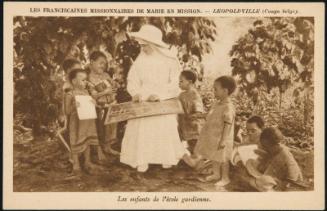 LEOPOLDVILLE (Congo belge); Les enfants de l'école gardienne