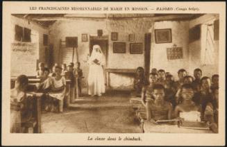 BASOKO (Congo belge); La classe dans le chimbeck.