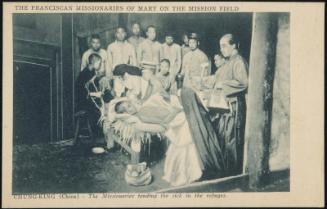 CHUNG-KING (China) - The Missionaries tending the sick in the refuges.