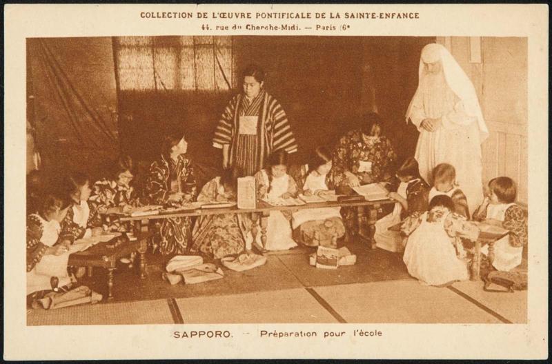 SAPPORO. Préparation pour l'ecole