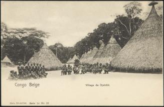 Congo Belge; Village de Djabbir.