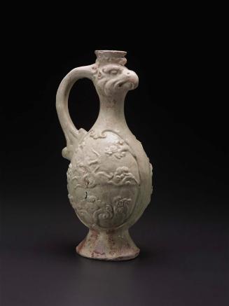 Phoenix-headed jug with handle